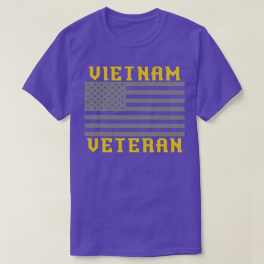 愛国的な米国兵士ベト誇りを持ったナム退役軍人 Tシャツ (デザイン正面)