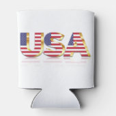 愛国的な米国国旗のクーラーボックス 缶クーラー (裏面)