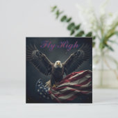 愛国的な米国国旗のワシ シーズンカード (スタンド正面)