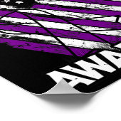 愛国的な米国国旗の薬物過剰摂取オピオイド過剰摂取Aw ポスター (角)