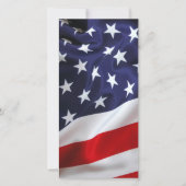 愛国的な米国国旗の追悼式祈りの言葉ブックマーク (正面)