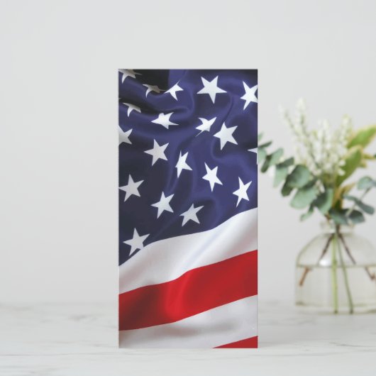 愛国的な米国国旗の追悼式祈りの言葉ブックマーク (スタンド正面)