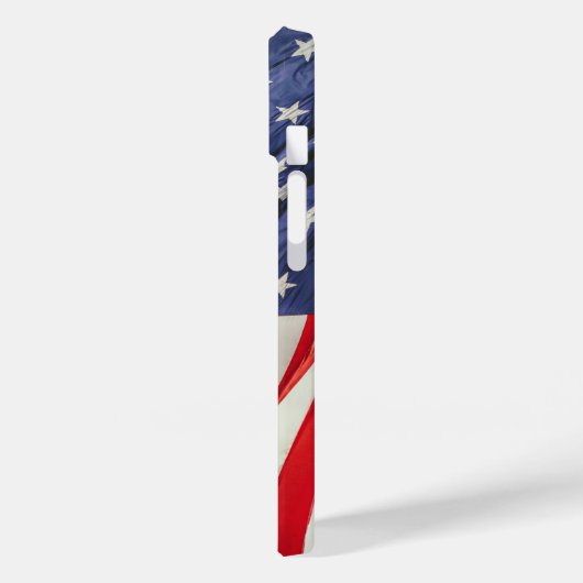 愛国的な米国国旗の金ゴールドイーグル名前をカスタムする Case-Mate iPhoneケース (裏面 / 左)