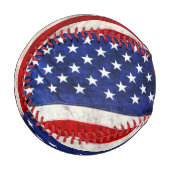 愛国的な米国旗ゲームボール 野球ボール (正面左)