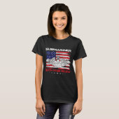 愛国的な米国潜水艦士官 死からの旗 アメリカ Tシャツ (正面フル)