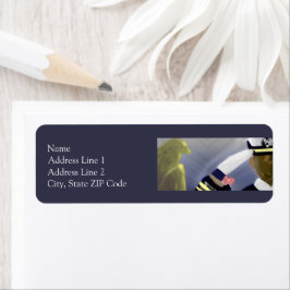 愛国的な米国退役軍人アートリターンラベル ラベル