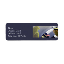 愛国的な米国退役軍人アートリターンラベル ラベル