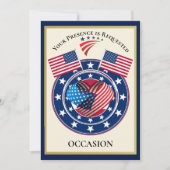 愛国的な米国 招待状 (正面)