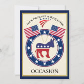 愛国的な米国 招待状 (正面)