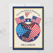愛国的な米国 招待状 (正面)