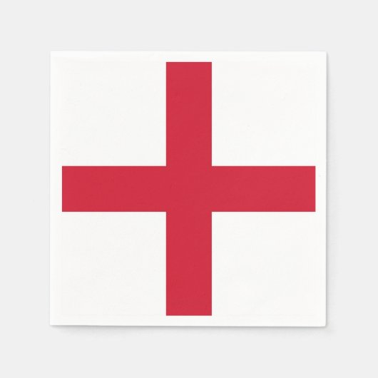 愛国的な紙ナプキンとイギリス国旗 スタンダードカクテルナプキン (正面)