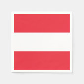 愛国的な紙ナプキンとオーストリア国旗 スタンダードカクテルナプキン (正面)