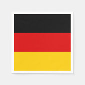 愛国的な紙ナプキンとドイツ国旗 スタンダードカクテルナプキン (正面)