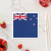 愛国的な紙ナプキンとニュージーランド国旗 スタンダードカクテルナプキン (インサイチュ)