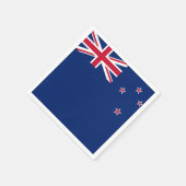 愛国的な紙ナプキンとニュージーランド国旗 スタンダードカクテルナプキン (角)