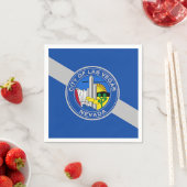 愛国的な紙ナプキンとラスベガス国旗 スタンダードカクテルナプキン (インサイチュ)