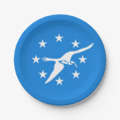 愛国的な紙プレートとコーパスクリスティの国旗 ペーパープレート (正面)