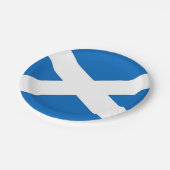 愛国的な紙プレートとスコットランド国旗 ペーパープレート (アングル)