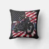 愛国的な背景に対するオートバイクルージング クッション (裏面)