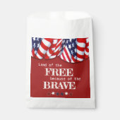 愛国的な自由な赤白青の掩蔽壕 フェイバーバッグ (正面)