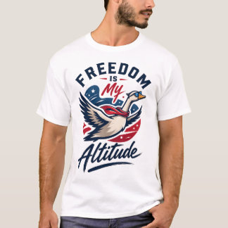 愛国的な自由のガチョウのビンテージグラフィック Tシャツ