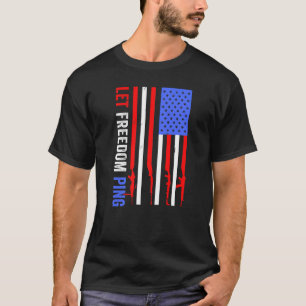 愛国的な自由を鳴らせ アメリカ国旗 レトロ ビンテージ Tシャツ