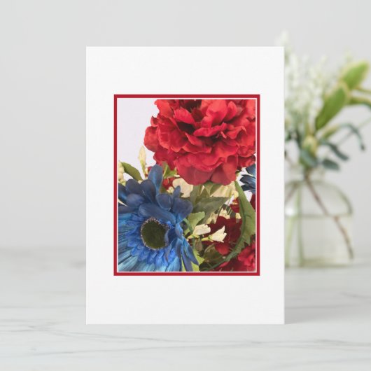 愛国的な花の発表カード サンキューカード (スタンド正面)