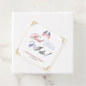 愛国的な花嫁のシャワー 赤 白 そして誓う フェイバータグ (インサイチュ)