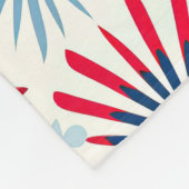 愛国的な花火パターン フリースブランケット (角)