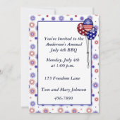 愛国的な花火 招待状 (正面)