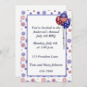 愛国的な花火 招待状 (正面/裏面)