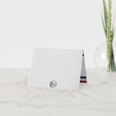 愛国的な花火、旗とイーグル退役軍人 カード (裏面)