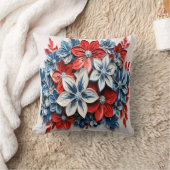 愛国的な花 クッション (ブランケット)