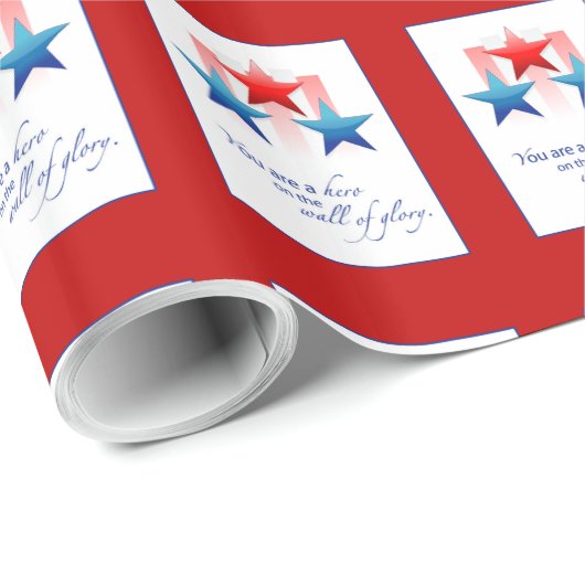 愛国的な英雄の壁の栄光、ありがとう軍隊 ラッピングペーパー (ロールコーナー)