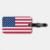 愛国的な荷物タグ – カスタマイズ可能 – 名前の追加 ラゲッジタグ (裏面横)