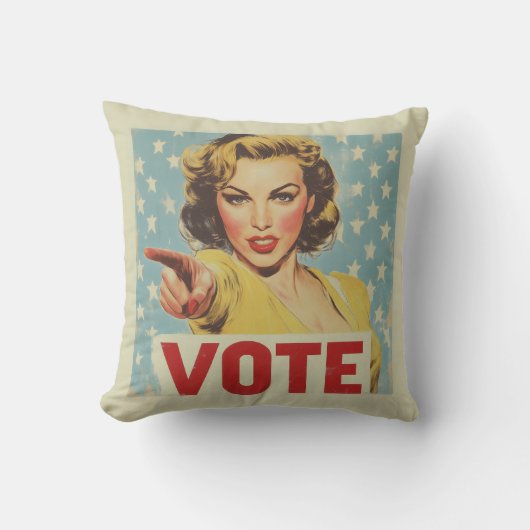 愛国的な行動の呼び掛け:投票! クッション (正面)