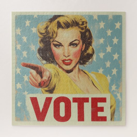 愛国的な行動の呼び掛け：投票！ ジグソーパズル (縦)