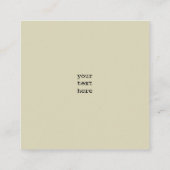 愛国的な行動の呼び掛け:投票! スクエア名刺 (裏面)