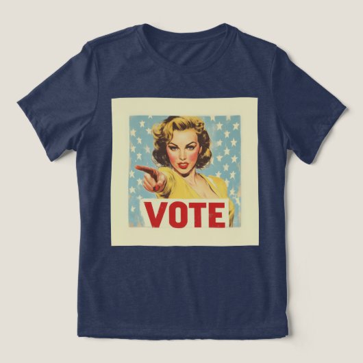 愛国的な行動の呼び掛け:投票! トライブレンドTシャツ (デザイン正面)