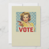 愛国的な行動の呼び掛け：投票！ 招待状 (正面)