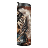 愛国的な衣装のスケルトン女性のカーボーイ タンブラー (回転右)