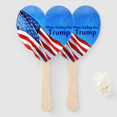 愛国的な装飾 ハンドファン (正面&裏面)