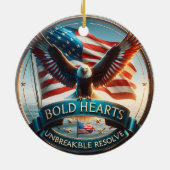 愛国的な記念オーナメント セラミックオーナメント (裏面)