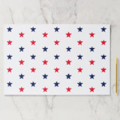 愛国的な赤と海軍の青の星ランチョンマット ペーパーパッド (インサイチュ)