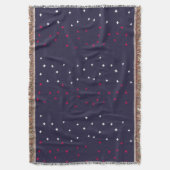 愛国的な赤と青のスイスの十字記号 スローブランケット (正面縦)