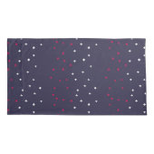 愛国的な赤と青のスイスの十字記号 枕カバー (裏面)