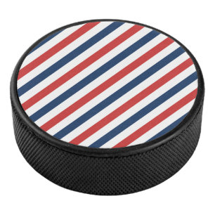 愛国的な赤と青のストライプ アイスホッケーパック