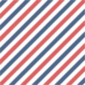 愛国的な赤と青のストライプ シール (正面)