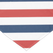 愛国的な赤と青のストライプ テーブルクロス (アングル)