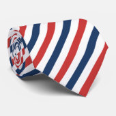愛国的な赤と青のストライプ ネクタイ (ロール)